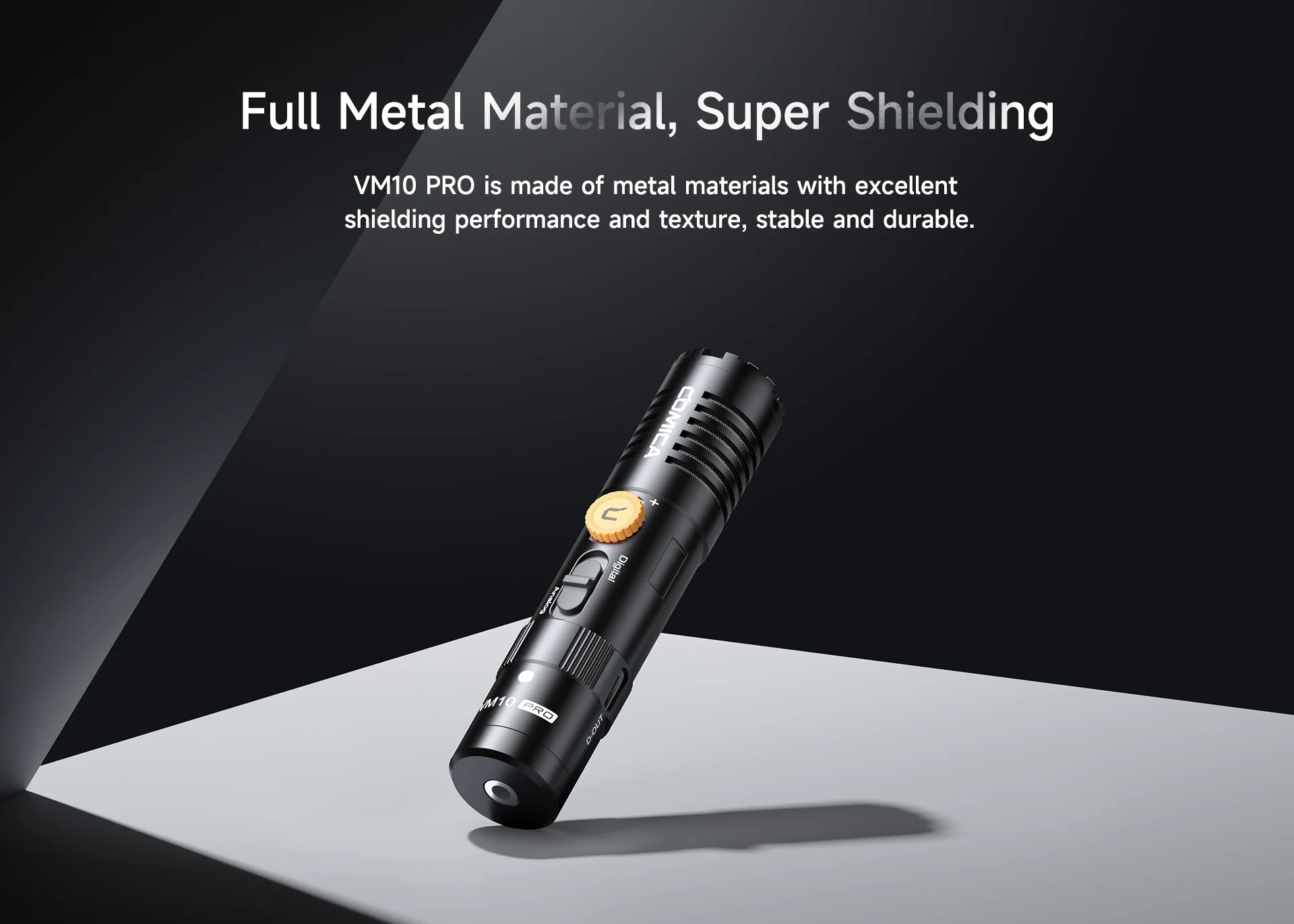 Comica VM10 PRO On-Camera Cardioid Shotgun Microphone with Shock Mount for Android iPhone DSLR Camera Gopro DJI Action 3