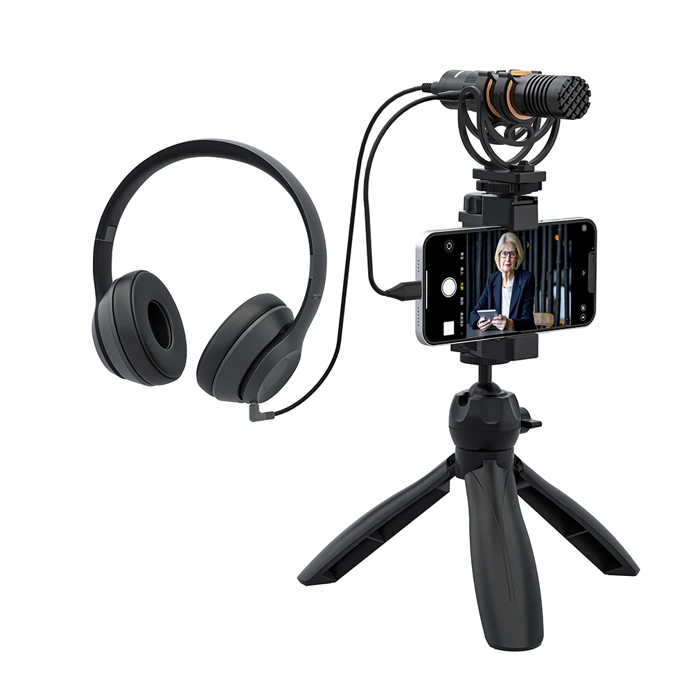 Comica VM10 PRO On-Camera Cardioid Shotgun Microphone with Shock Mount for Android iPhone DSLR Camera Gopro DJI Action 3