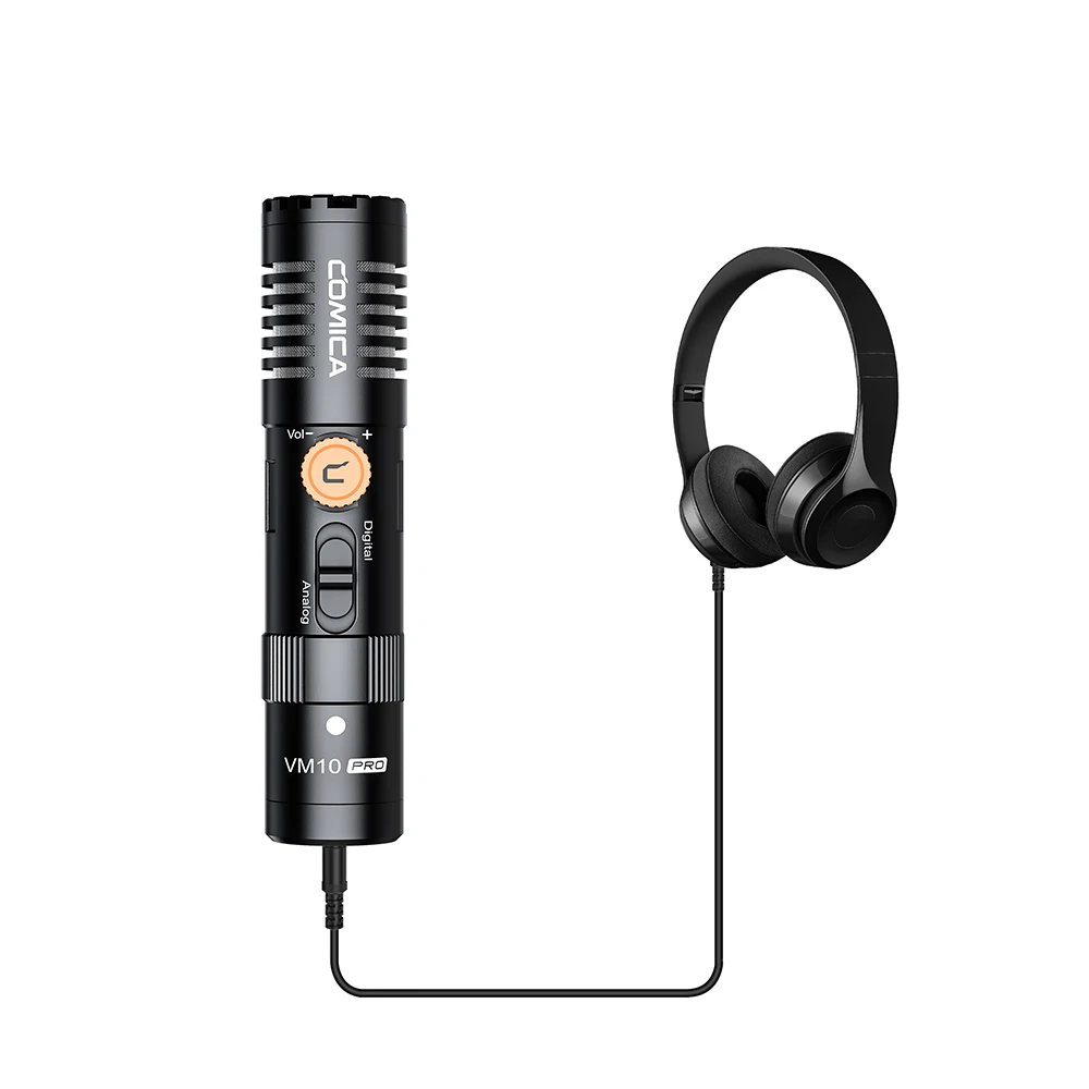 Comica VM10 PRO On-Camera Cardioid Shotgun Microphone with Shock Mount for Android iPhone DSLR Camera Gopro DJI Action 3