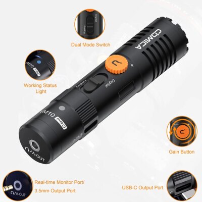 Comica VM10 PRO On-Camera Cardioid Shotgun Microphone with Shock Mount for Android iPhone DSLR Camera Gopro DJI Action 3 - Image 2