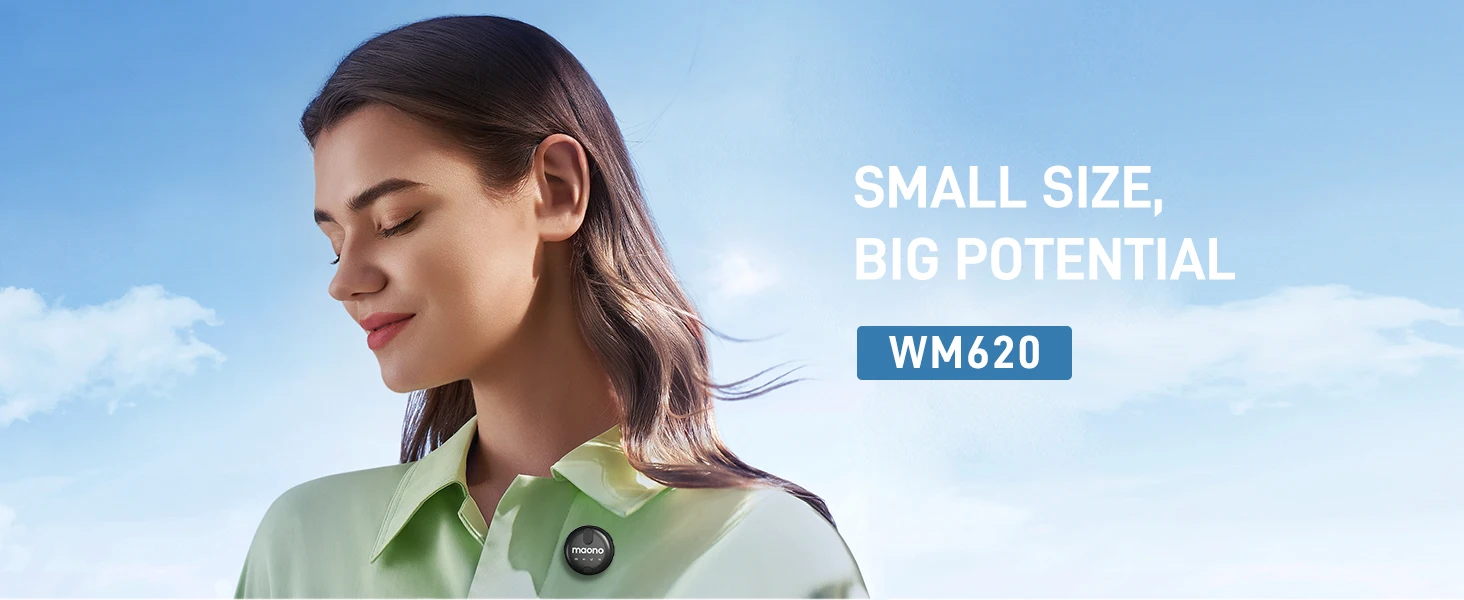 MAONO WM620 Professional Wireless Microphone,Wireless Lavalier Microphone for mobile phone,iPhone 15,Live Streaming,Recording MAONO WM620 Professional Wireless Microphone,Wireless Lavalier Microphone for mobile phone,iPhone 15,Live Streaming,Recording