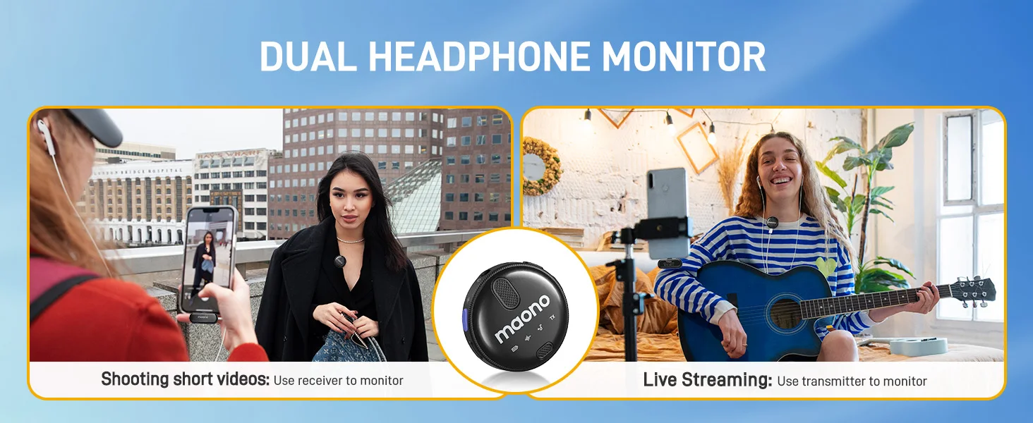 MAONO WM620 Professional Wireless Microphone,Wireless Lavalier Microphone for mobile phone,iPhone 15,Live Streaming,Recording MAONO WM620 Professional Wireless Microphone,Wireless Lavalier Microphone for mobile phone,iPhone 15,Live Streaming,Recording