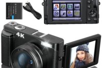 4K Digital Camera for Photography and Video Autofocus Anti-Shake 48MP Compact Vlogging Camera 3'' 180° Flip Screen with Flash