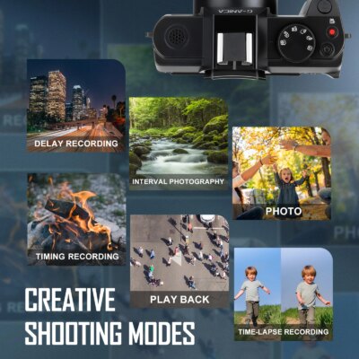 NBD 4K Digital Cameras for Photography 48MP Camera with Microphone  3-Color Filter Video Camera with Wide-Angle&Macro Lens - Image 4