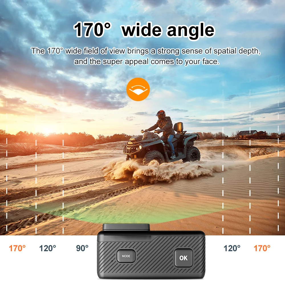 5K Action Camera 4K60FPS 2.0 Inch Touch Screen Wi-Fi 170° Wide Angle 30M Waterproof Helmet Video Recording Sports Cameras 5K Action Camera 4K60FPS 2.0 Inch Touch Screen Wi-Fi 170° Wide Angle 30M Waterproof Helmet Video Recording Sports Cameras