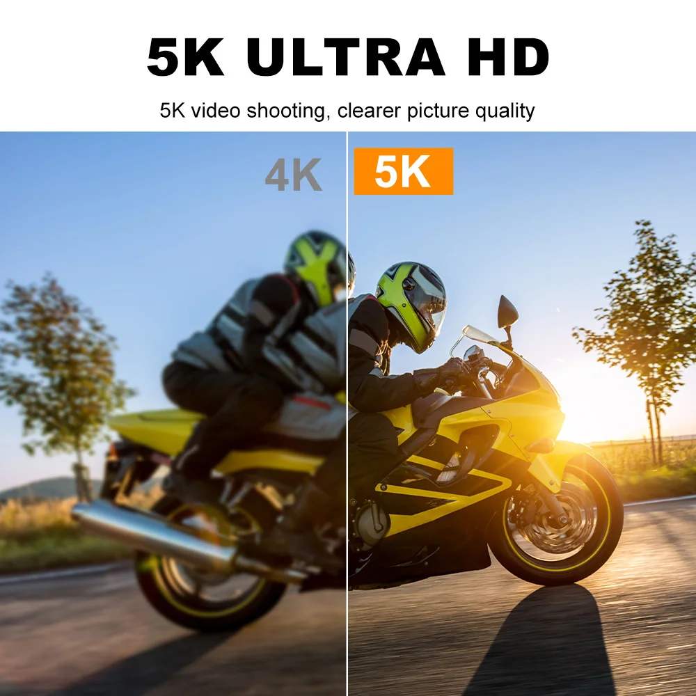 5K Action Camera 4K60FPS 2.0 Inch Touch Screen Wi-Fi 170° Wide Angle 30M Waterproof Helmet Video Recording Sports Cameras 5K Action Camera 4K60FPS 2.0 Inch Touch Screen Wi-Fi 170° Wide Angle 30M Waterproof Helmet Video Recording Sports Cameras