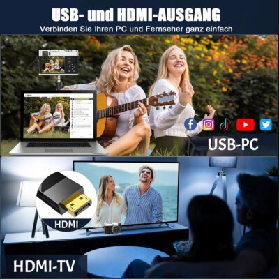 Digital Camera 4K 48MP UHD Camera 16X Digital Zoom Compact Camera with Rotating Dashboard and viewfinder 32GB Card - Image 3