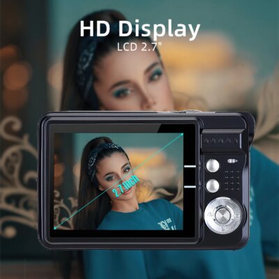 Portable 720P Digital Camera Video Camcorder 18MP Photo 8X Zoom Anti-shake 2.7 Inch Large TFT Screen Built-in Lithium Battery wi - Image 5