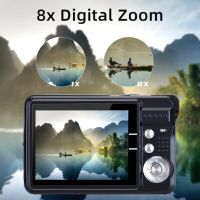 Portable 720P Digital Camera Video Camcorder 18MP Photo 8X Zoom Anti-shake 2.7 Inch Large TFT Screen Built-in Lithium Battery wi - Image 4