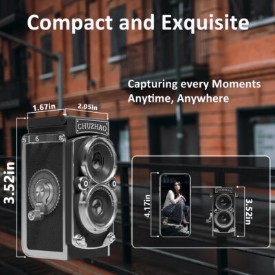 CHUZHAO Mini Digital Camera with 1.54inch Screen 1080p Video 12MP Photos  Compact Vintage Portable Recorder for Birthday Gift - Image 6