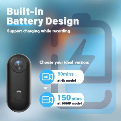 4K UHD Small Vlog Wireless Camera Home Photography Super Mini WiFi Recorder Action Cam Compatible Portable Electronic Gadgets - Image 4