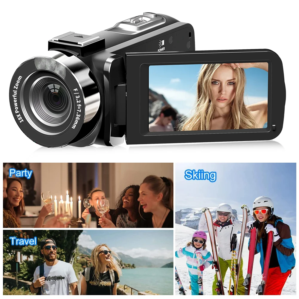 4K Digital Camera 42 Megapixels HD Digital Camera 18X Digital Zoom 3.0 inch screen With Flash Portable Video Recorder 4K Digital Camera 42 Megapixels HD Digital Camera 18X Digital Zoom 3.0 inch screen With Flash Portable Video Recorder
