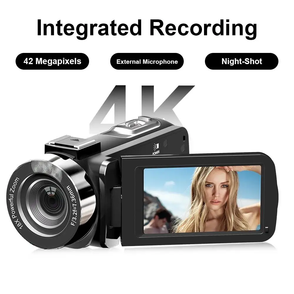 4K Digital Camera 42 Megapixels HD Digital Camera 18X Digital Zoom 3.0 inch screen With Flash Portable Video Recorder 4K Digital Camera 42 Megapixels HD Digital Camera 18X Digital Zoom 3.0 inch screen With Flash Portable Video Recorder