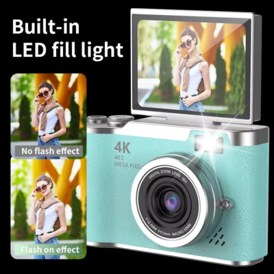 4K Digital Camera 48MP Photography Camera Video Camcorder with 8x Zoom Cameras 2.4 Inch Screen Camcorder for Kid Adult Beginners - Image 5