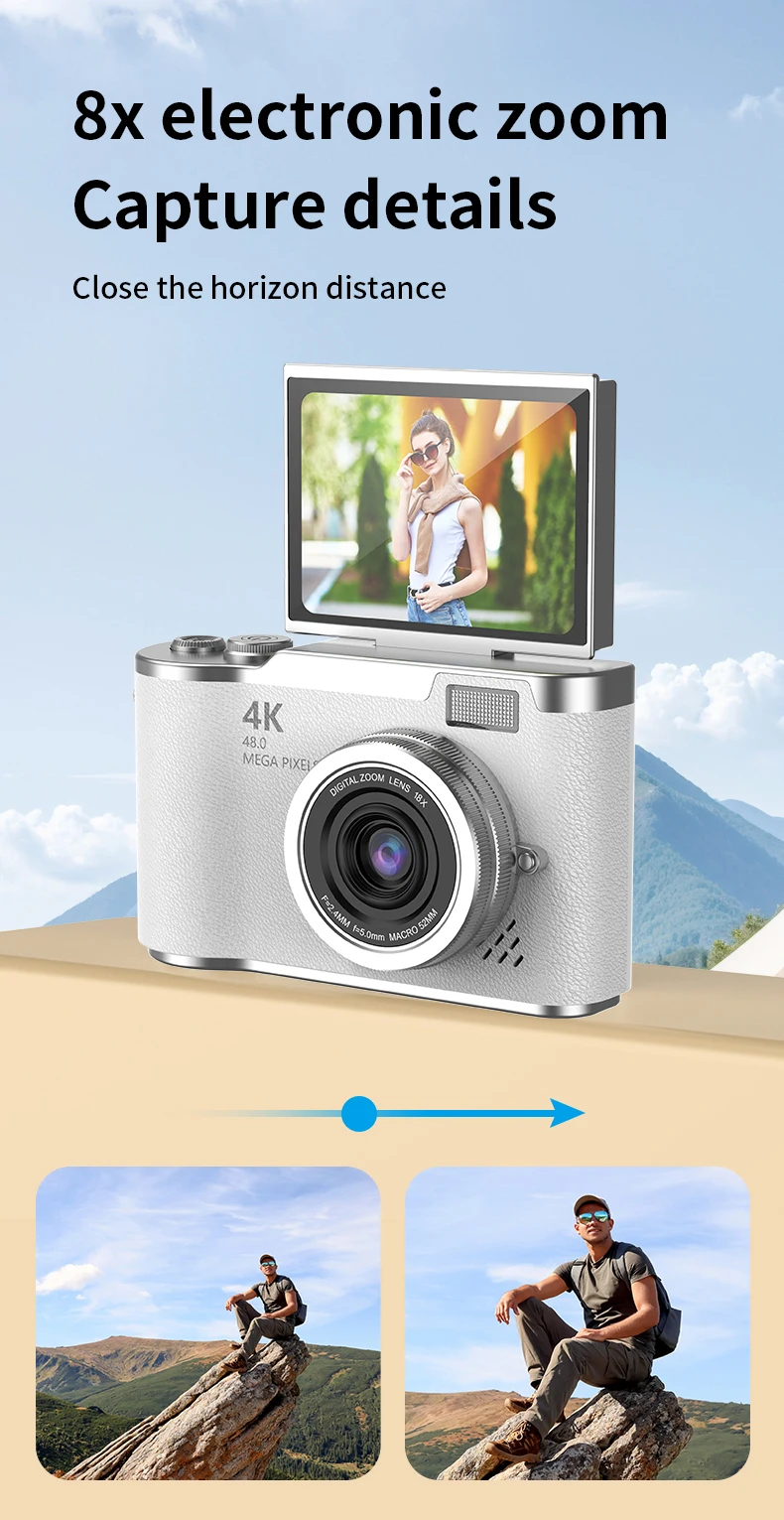 4K Digital Camera for Photography and Video Recording Cameras 48MP 2.4'' Autofocus Vlogging Compact Camera For Beginner 4K Digital Camera for Photography and Video Recording Cameras 48MP 2.4'' Autofocus Vlogging Compact Camera For Beginner