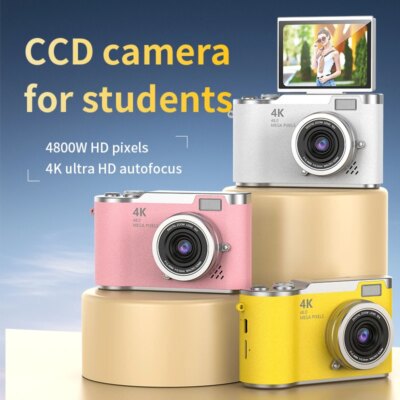 4K Digital Camera for Photography and Video Recording Cameras 48MP 2.4'' Autofocus Vlogging Compact Camera For Beginner