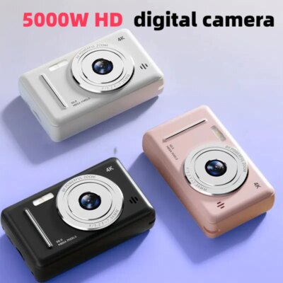 4K Digital Camera 5000W Pixel Retro CCD Portable Card Camera Entry-level Camera Dual Camera Flash 50 Million Pixels Auto Focus