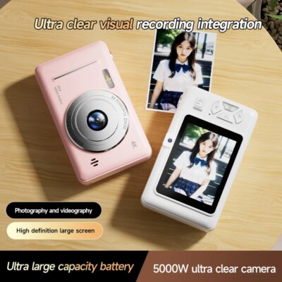 4K Digital Camera 5000W Pixel Retro CCD Portable Card Camera Entry-level Camera Dual Camera Flash 50 Million Pixels Auto Focus - Image 5