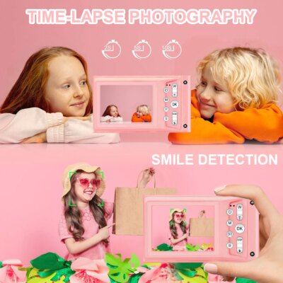HD 1080P 2.4 inch digital Camera Rechargeable Cameras with 16x Zoom Compact Camera 48MP Cameras for kids Beginner Camera - Image 3