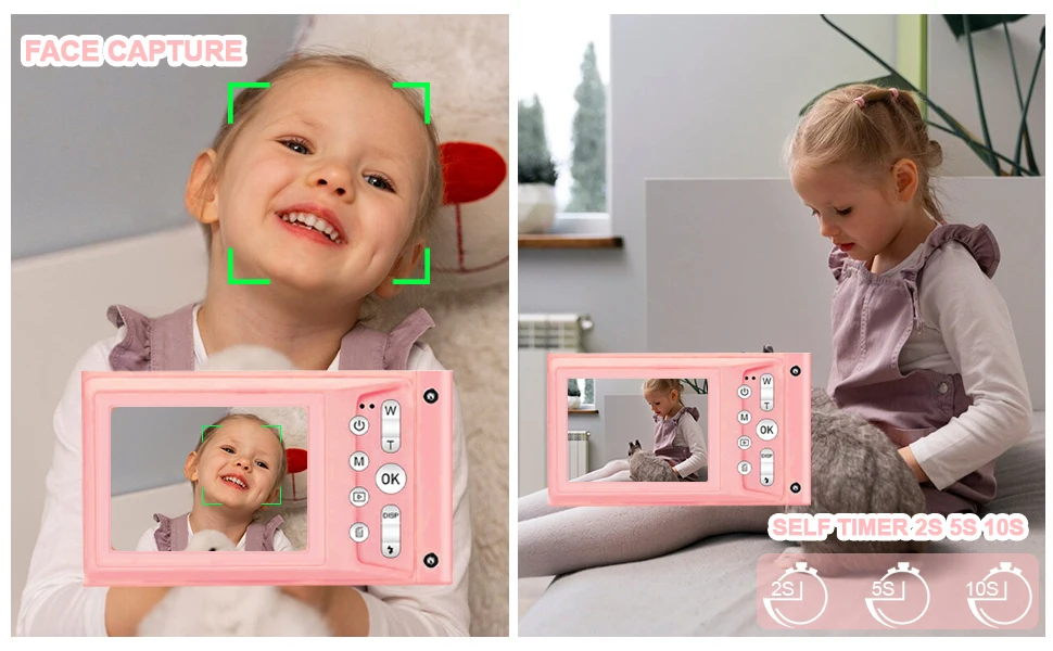 HD 1080P 2.4 inch digital Camera Rechargeable Cameras with 16x Zoom Compact Camera 48MP Cameras for kids Beginner Camera
