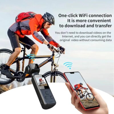 4K Action Digital Camera 1.33" Screen 270 Degrees Rotate Wifi Transmission Record Lightweight Portable K1 Sport Motion cameras - Image 4