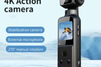 4K Action Digital Camera 1.33" Screen 270 Degrees Rotate Wifi Transmission Record Lightweight Portable K1 Sport Motion cameras