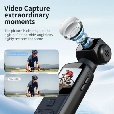 4K Action Digital Camera 1.33" Screen 270 Degrees Rotate Wifi Transmission Record Lightweight Portable K1 Sport Motion cameras - Image 2