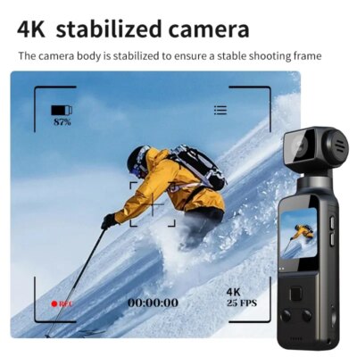 4K Action Digital Camera 1.33" Screen 270 Degrees Rotate Wifi Transmission Record Lightweight Portable K1 Sport Motion cameras - Image 3
