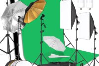 2.6X3M Photography Kit Photo Studio Softbox With Backdrops Tripod Non-Woven Fabric Suitable For Photos Home Photo Graphy