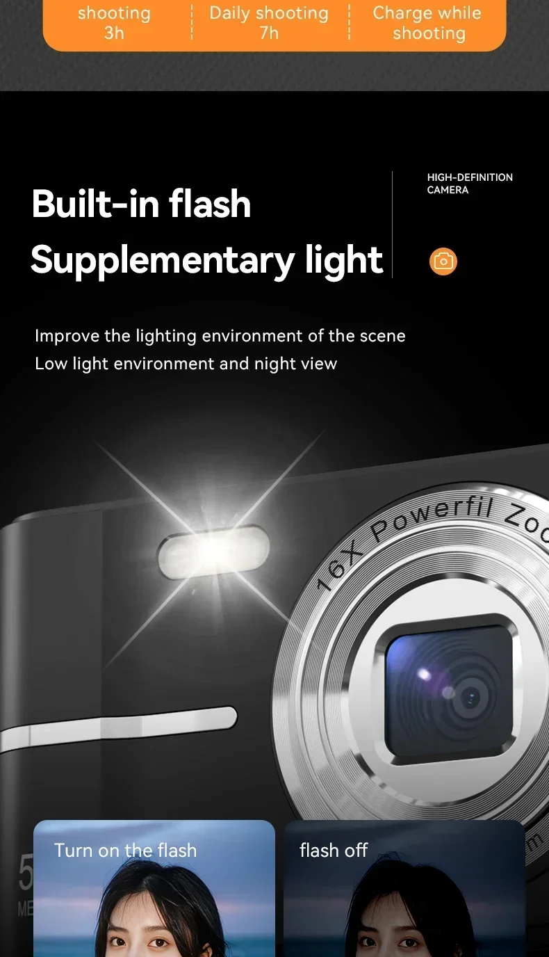 50MP Digital Camera 1080P Children Camera for Children Camcorder with 16x Zoom Compact Cameras Cameras for Beginner Photography 50MP Digital Camera 1080P Children Camera for Children Camcorder with 16x Zoom Compact Cameras Cameras for Beginner Photography