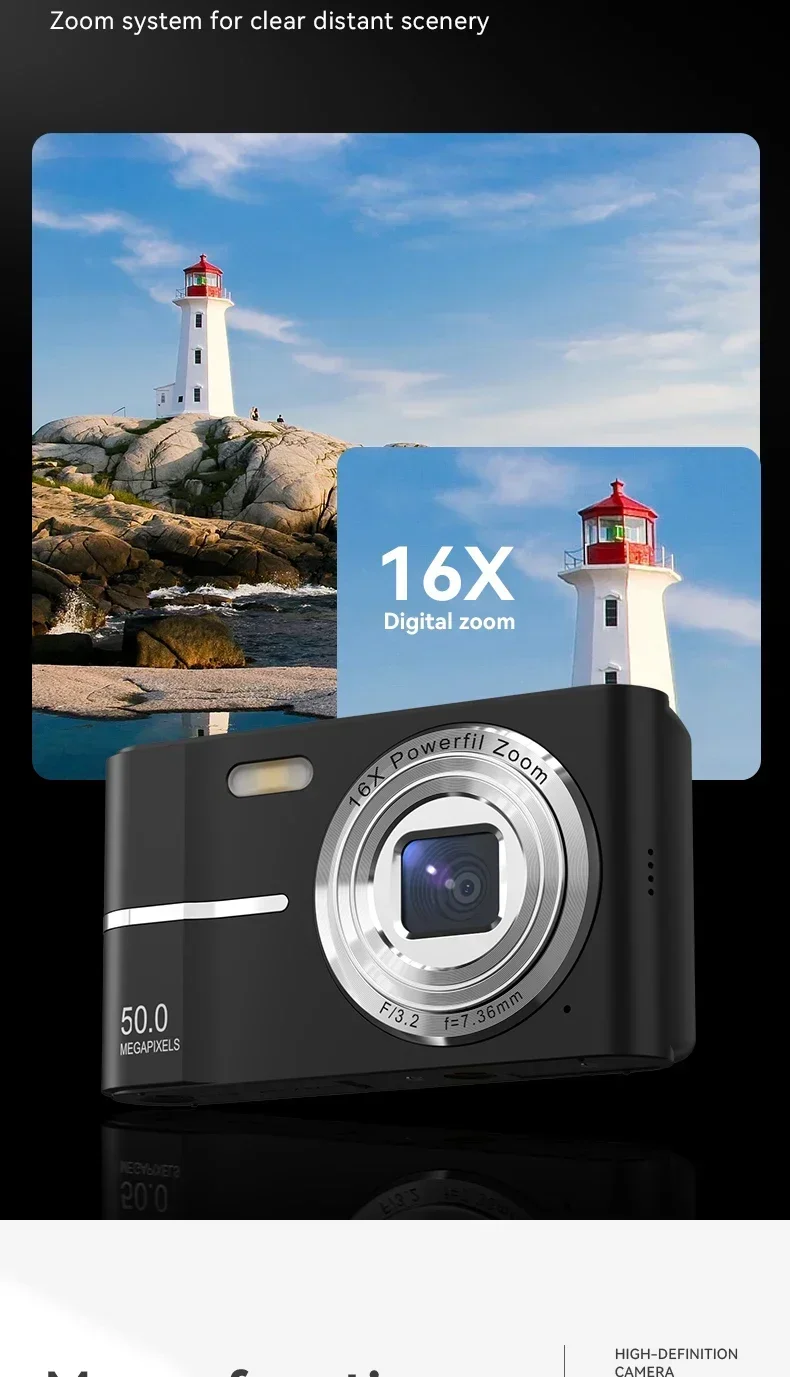 50MP Digital Camera 1080P Children Camera for Children Camcorder with 16x Zoom Compact Cameras Cameras for Beginner Photography 50MP Digital Camera 1080P Children Camera for Children Camcorder with 16x Zoom Compact Cameras Cameras for Beginner Photography
