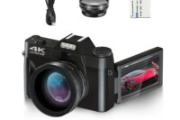 4K Professional Digital Camera Digital Video Camera Auto Focus 16X Zoom Camcorder WIFI Webcam 3 Inch Flip Screen Recorder