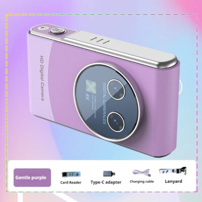 4k Hd Digital Camera For Children 18x Autofocus Point & Shoot Camcorder Cameras Vlogging Video Camera For Beginner Photography - Image 3