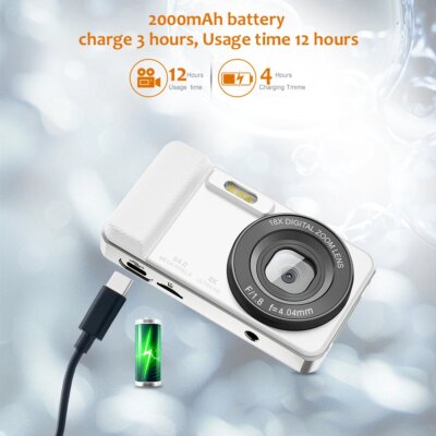 Vandlion A60 Digital Camera 2.8" TFT Screen 2000mAH Large Battery Capacity Off Screen Record Type-C OTG 4K UHD Autofocus Record - Image 2