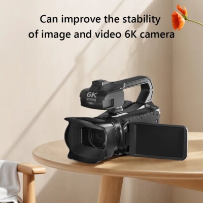 6K Digital Video Camera 64MP 4inch Touch Screen Vlogging Camera 18x Digital Zoom Camcorder for YouTube Live Streaming Vlogging - Image 3