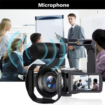 8K Video Camera 64MP Digital Video Camera 18X igital Zoom Camera Recorder 3 Inch LCD Touch Screen Portable Recording Camcorder - Image 3