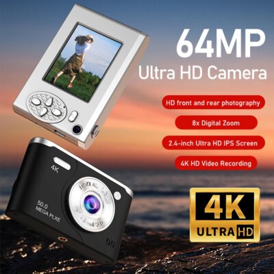 Digital Camera 8x Digital Zoom Retro Style Mini Camera Dual Lens Photography Camera 2.4inch LCD Photo Video Camera for Kids Toys - Image 2