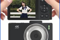 4K Digital Camera 48MP Portable CCD Camera 2.8 Inch IPS Screen Compact Small Camera with Flash Video Recorder for Teens Students