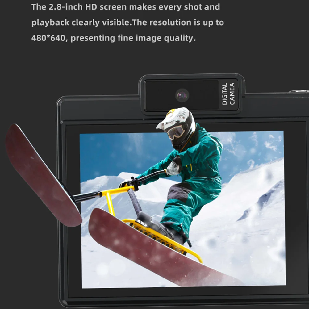 4K Digital Camera 48MP Portable CCD Camera 2.8 Inch IPS Screen Compact Small Camera with Flash Video Recorder for Teens Students 4K Digital Camera 48MP Portable CCD Camera 2.8 Inch IPS Screen Compact Small Camera with Flash Video Recorder for Teens Students