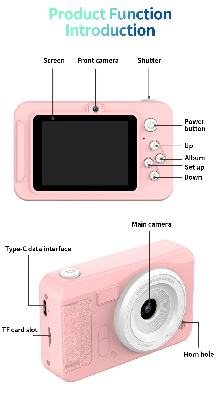 4K Digital Camera 44 Megapixels High-Definition Photography Travel Selfie Camera Entry-Level Small Students Campus Selfie camera