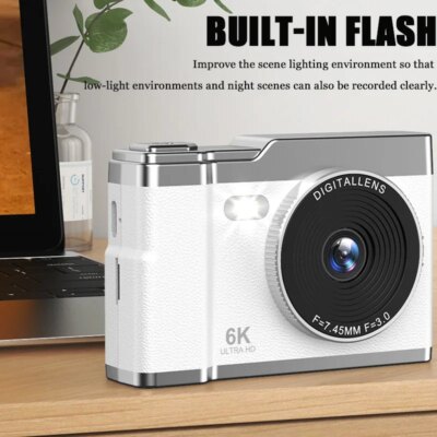 Xiaomi 6k Hd Digital Camera 6400W 2.4in Ips Display With Fill Light  8x Zoom Video Camera Student Ccd Portable Selfie Camera - Image 2