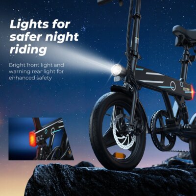 iScooter EB1 Electric Bike, 250W Motor, 36V 7.8AH Lithium Battery, 25KM High Speed City E-Bike With 14inch Foldable For Adults - Image 5