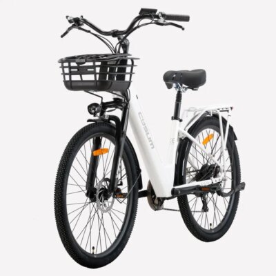 cysum Adult Electric Bicycle 26" Women's City Bike 48V 10.4Ah Removable Battery 25 Km/h Range 80 Km Urban Commuter E-Bike - Image 5