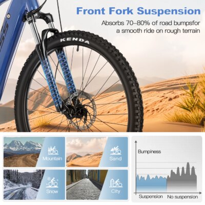[ON SALE]Electric Mountian Bike 29inch 8Speeds E-bike 250W Mid Motor 43V12AH Removable Battery Adult Electric Bike Powerful MTB - Image 4