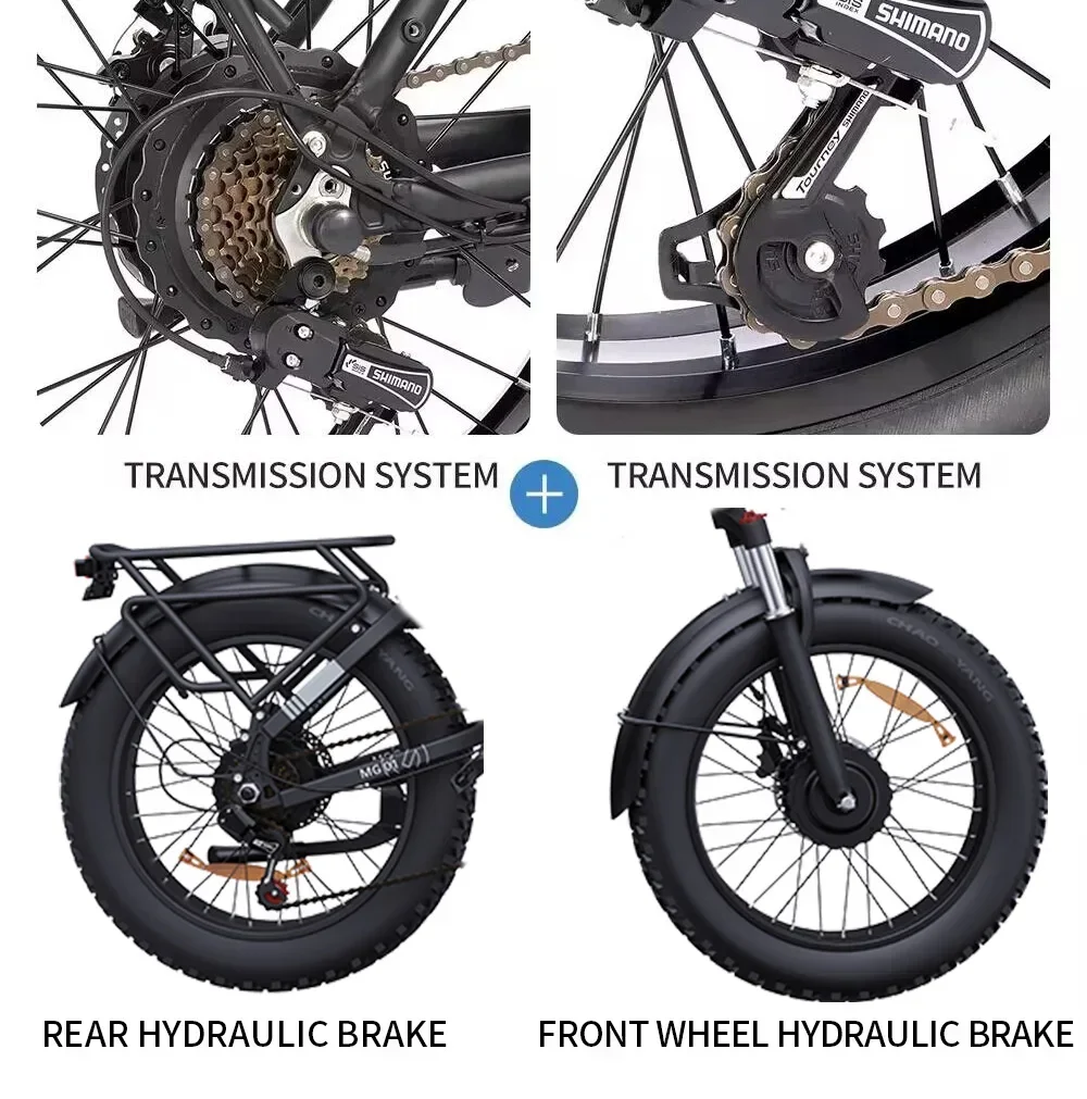 H20pro Electric cycle 2000W Powerful Motor 48V23AH Lithium Battery Hydraulic Electric Bike 20 * Fat fire Snow e-Bike H20pro Electric cycle 2000W Powerful Motor 48V23AH Lithium Battery Hydraulic Electric Bike 20 * Fat fire Snow e-Bike