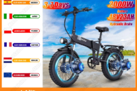 H20pro Electric cycle 2000W Powerful Motor 48V23AH Lithium Battery Hydraulic Electric Bike 20 * Fat fire Snow e-Bike