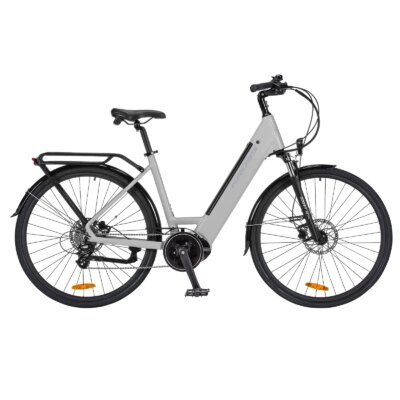 City E-bike 700C 8Speeds Middle Motor City Ebike Pedelec 43V12Ah Battery up to 150km, 28inch Electric Bike 250W Motor Max 25km/h