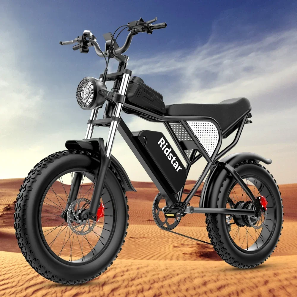 Electric Bicycle 2000W Dual Motor 52V40Ah Dual Lithium Battery Electric Bike Hydraulic Brake All Terrain 20 Inch Fat Tire E-Bike Electric Bicycle 2000W Dual Motor 52V40Ah Dual Lithium Battery Electric Bike Hydraulic Brake All Terrain 20 Inch Fat Tire E-Bike