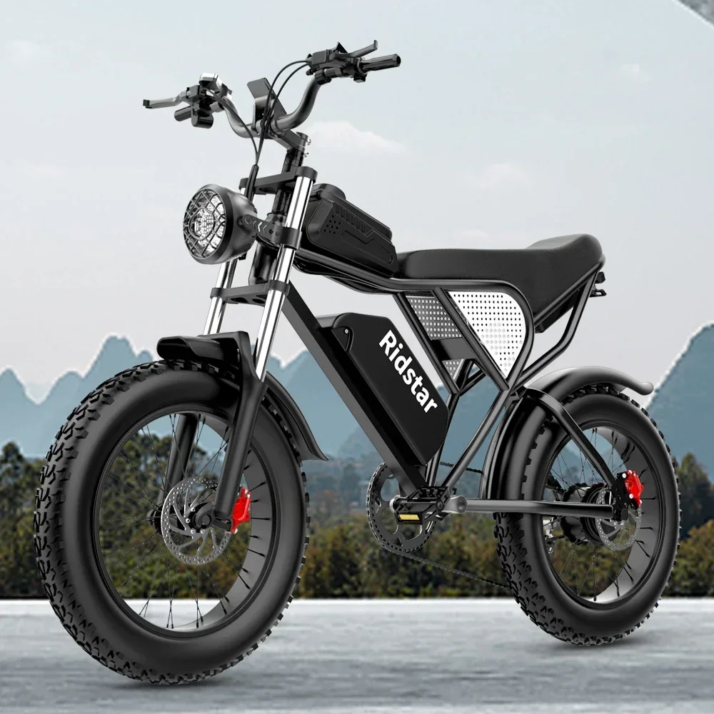 Electric Bicycle 2000W Dual Motor 52V40Ah Dual Lithium Battery Electric Bike Hydraulic Brake All Terrain 20 Inch Fat Tire E-Bike Electric Bicycle 2000W Dual Motor 52V40Ah Dual Lithium Battery Electric Bike Hydraulic Brake All Terrain 20 Inch Fat Tire E-Bike