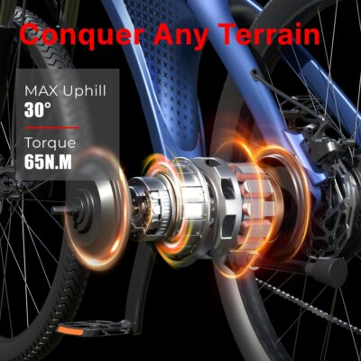 HUANCI Q5 electric bike ebike Adults Electric bicycle  48V 20AH 27.5 Inch electric e bike Electric bike Mountain electric bikes - Image 3